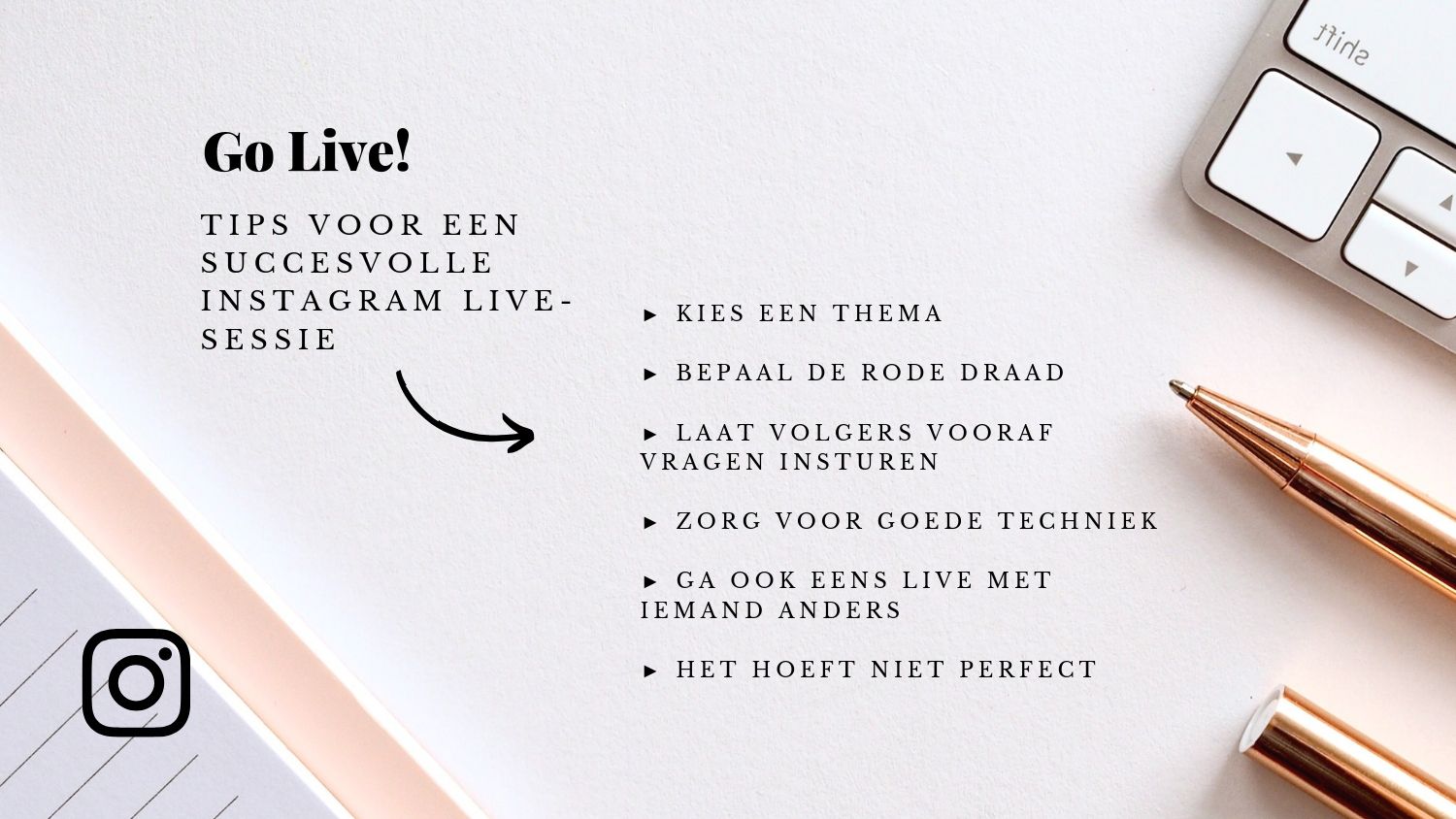 Live gaan op Instagram als ondernemer tips